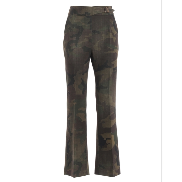 Ermanno Scervino belted camouflage trousers In Green size 38